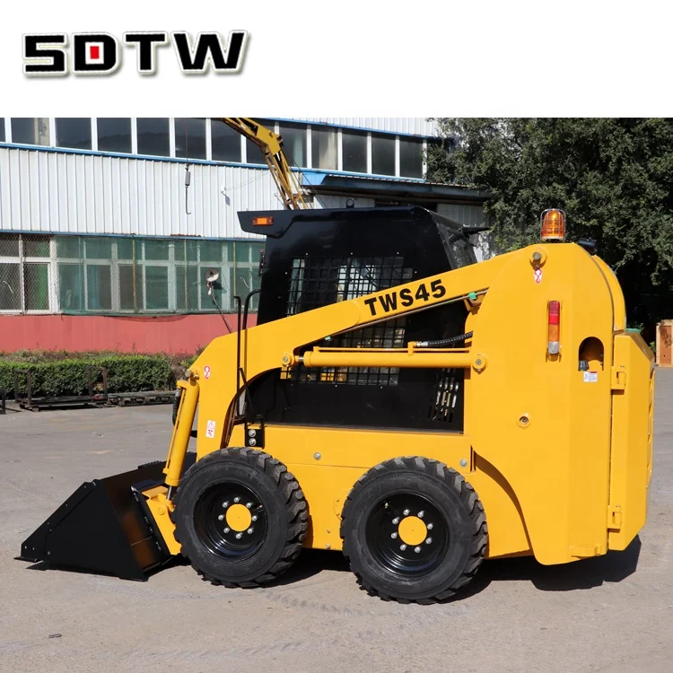  Маленький мини-колесный погрузчик с бортовым поворотом SDTW TWS45 45 л.с. 50