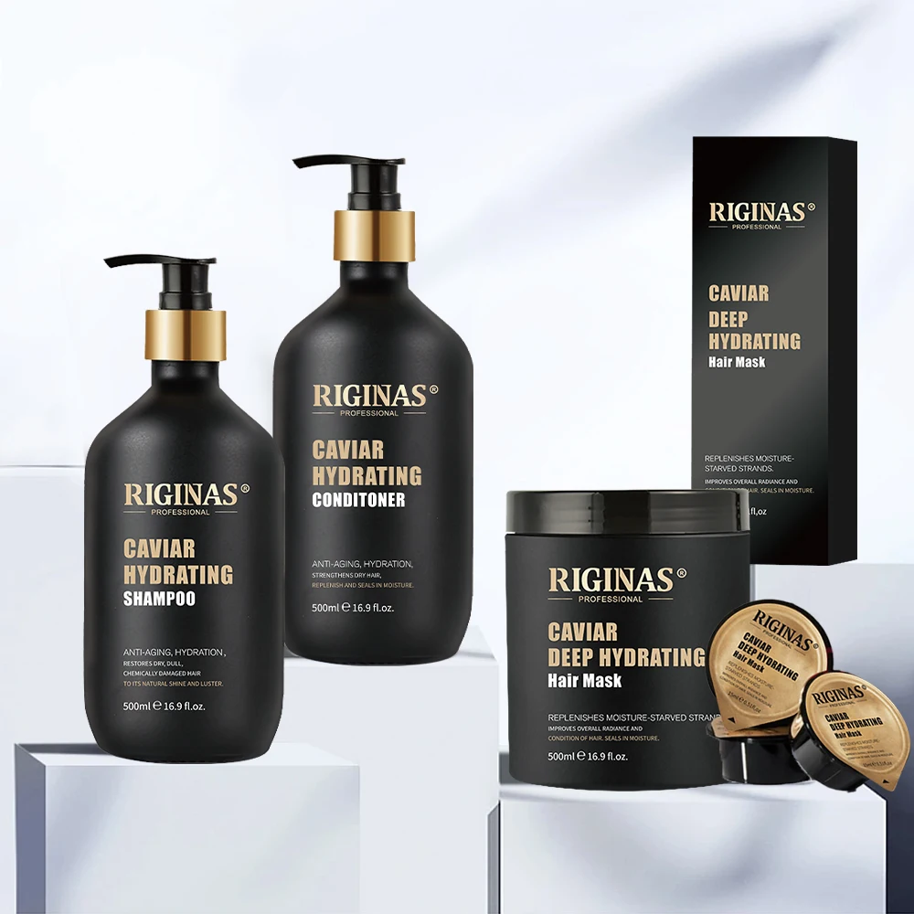 Riginas Customized Hair Mask Repair Deep Conditioning Caviar Hair Mask For Hair Treatment