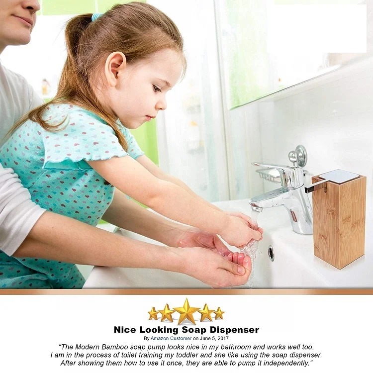 Refined-bam OEM Factory bath spa gift set bamboo dispenser