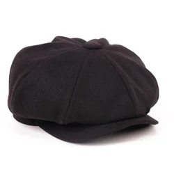 Custom Design Men Beret Newsboy Hat Vintage Tweed Peaky Blinders Berets Baker boy hats caps
