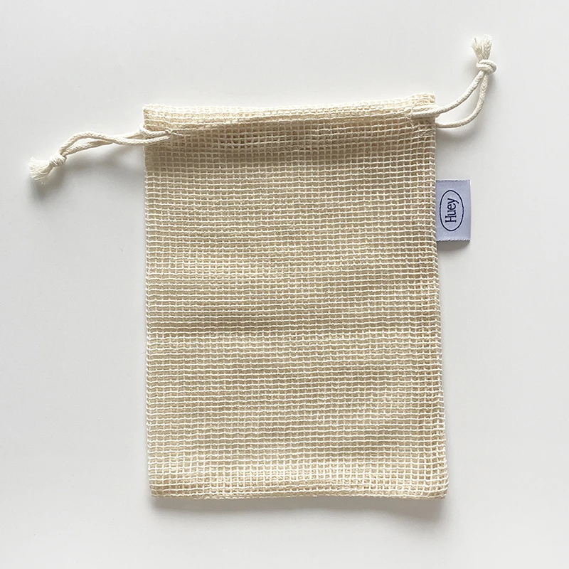 Reusable Eco friendly cotton grocery bag net produce organic mesh Toy blocks bag