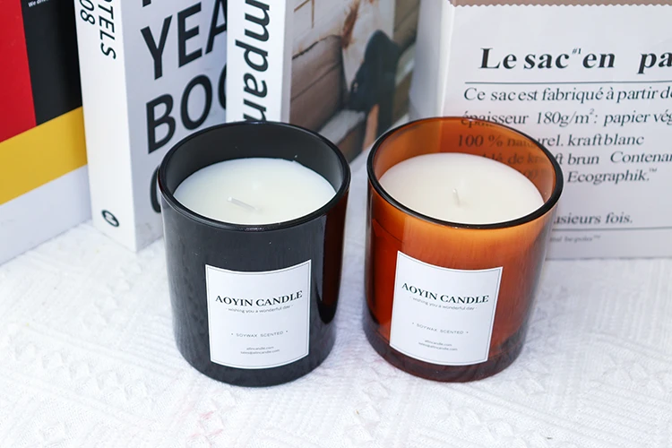 Роскошная Ароматерапия Соевый Воск пчелиный воск парафин Пальмовый свеча ароматизированный ароматизатор стеклянная банка деревянная крышка для домашнего использования