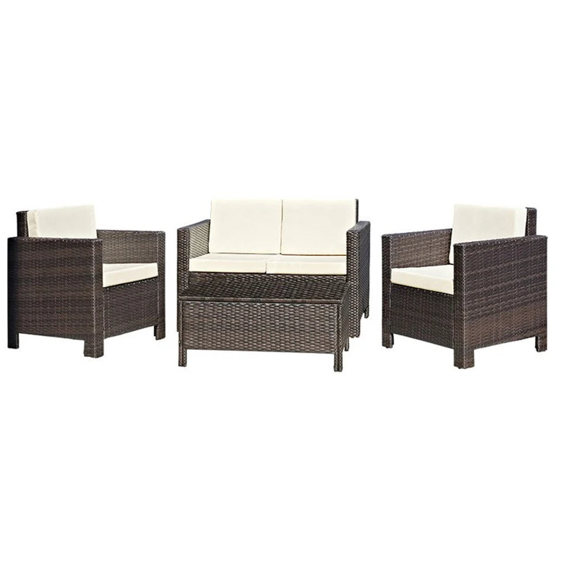 new Industrial style rectangular rattan sofa from supplier