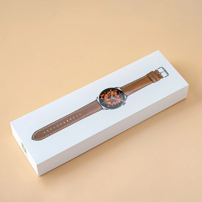Personalized white pink cheap retail single wrist watch box packaging watch presentation box