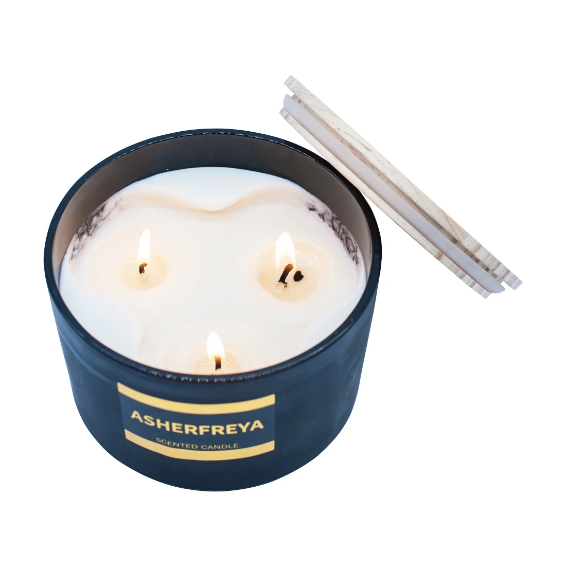 China Wedding Fragrance Aromatherapy Custom Essential Oil 3 Wick Scented Candle