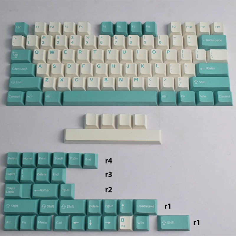 AFLION  Custom Layout 100Keys Pbt Anime Japanese Cute Cover Puller  Crossing  Mechanical Keyboard Keycaps
