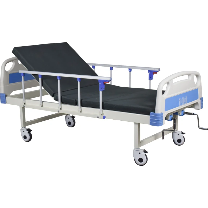 Medical furniture Cheap price manual 2 cranks 2 functions bed hospital