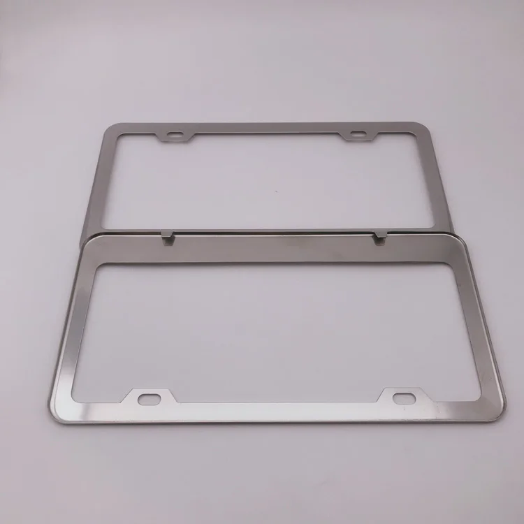 Chrome America Size Alloy Custom Logo Car License Plate Frame For Lexus