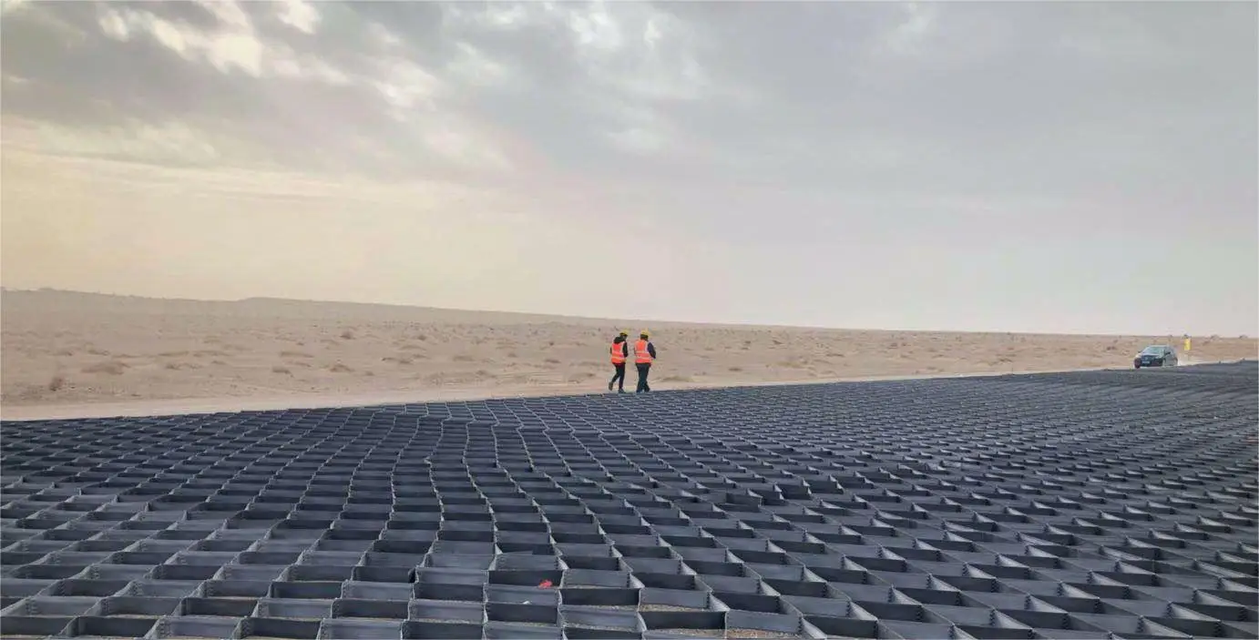 Plug-welded Geocell_Advanced Geocell for Roads and Slopes Stabilization