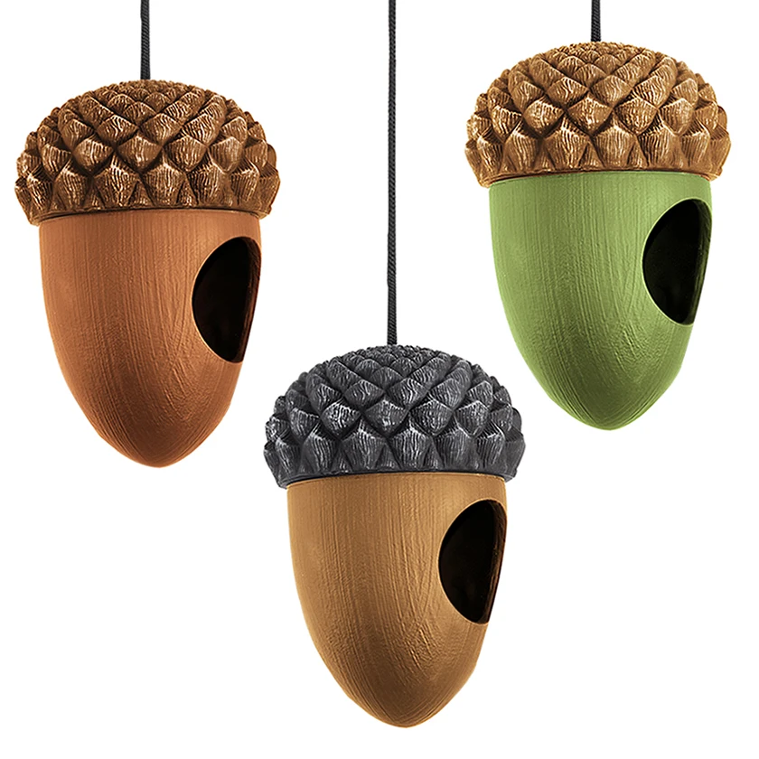 Esschert Design FB532 Customized new design Acorn shape squirrel stopper for wild cute bird feeder for outdoor