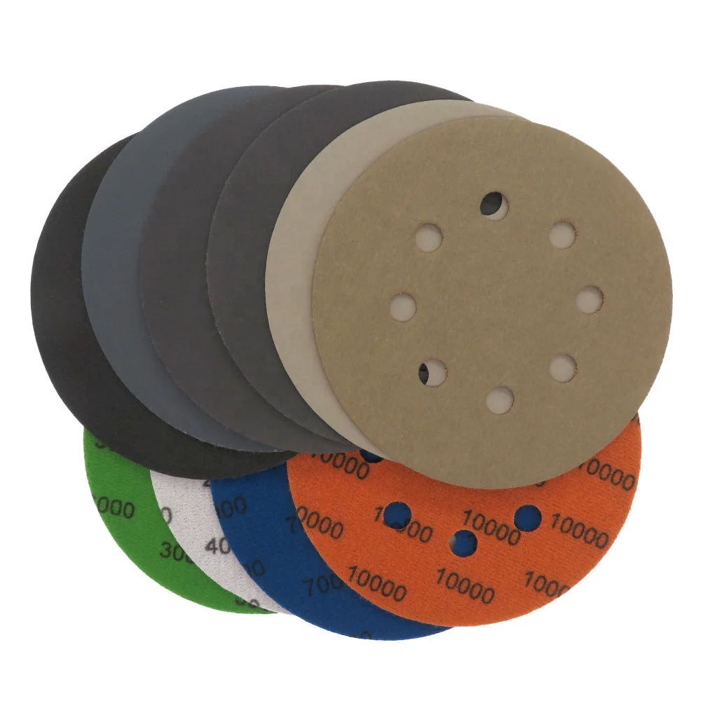 6 inch hook and loop sanding paper abrasive pad