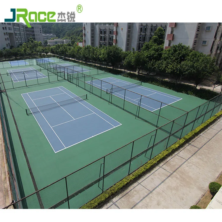 Long Lasting And Anti-Ultraviolet Playground Outdoor Tennis Court Sports Floor Covering