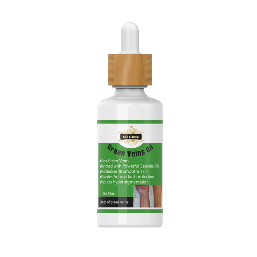 OEM Private Label Logo 5D Gluta Green Veins Oil Removing Spider Veins Mixed with Body Milk Lotion
