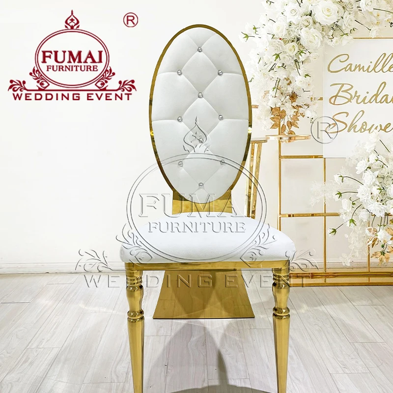 Upholstery High Back Hotel Gold King Queen Throne Chair