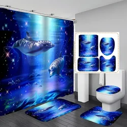 Factory wholesale 3D Peva Material bathroom set with 12 plastic hooks waterproof 72X72 Inc transparent shower curtain