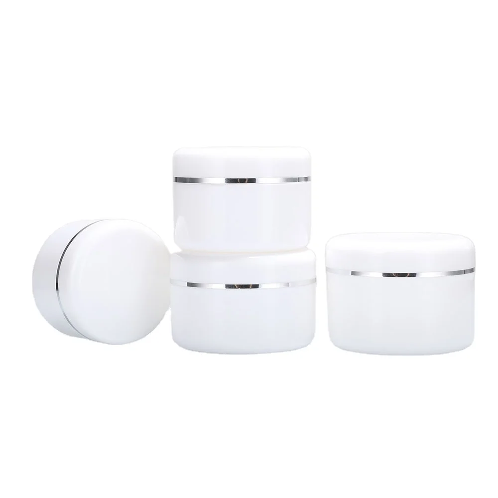 Jars Container with Lid Cosmetic Plastic for Body Butter Hair Product Plastic Super March Hot Sale Round 100g 200g 500g 16 Oz