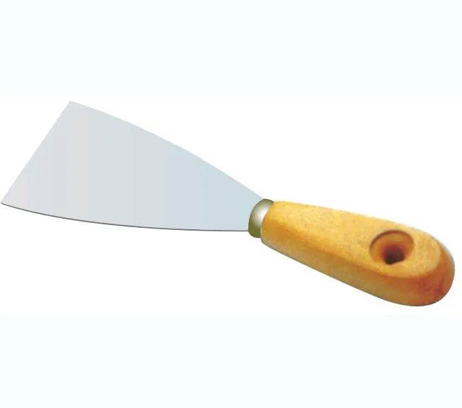wooden handle scraper putty knife mirror polished