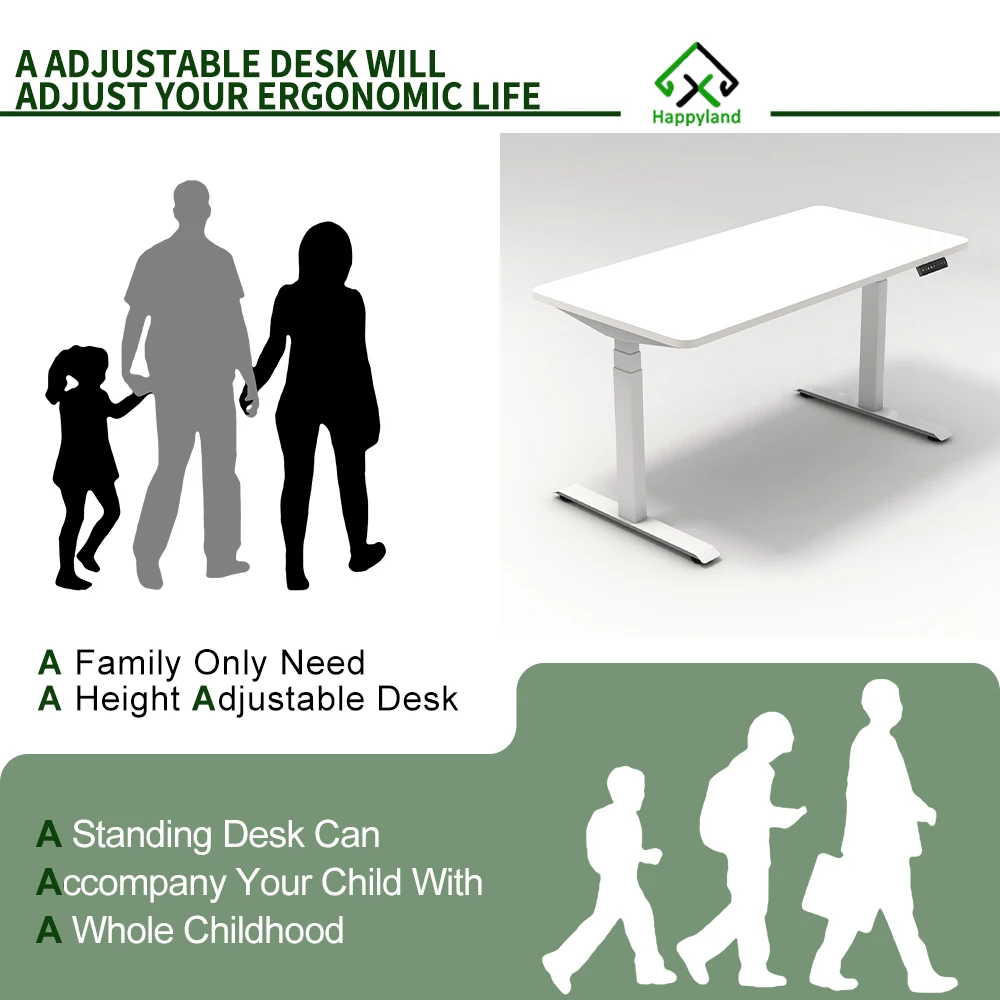 AF3 SPCC Metal Adjustable Desk Leg Electric Height Adjustable Standing Desk Frame Legs Lifting Columns of Sit Stand Up Desk