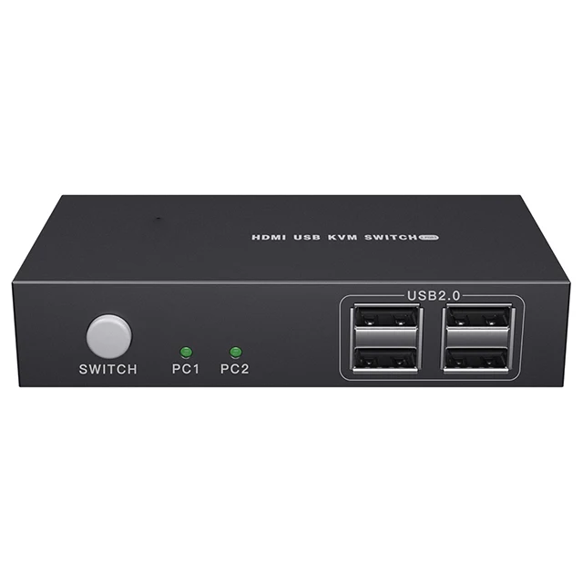 Высокое качество OEM порт Usb 2 двунаправленный переключатель Hdmi 4K 30 Гц Kvm с пультом