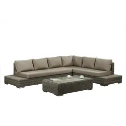 BHR 2022 new product outdoor garden sets corner rattan sofa set rattan furniture garden