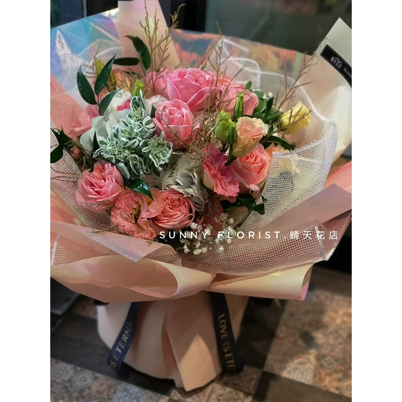 NEW ORIGINAL Light Luxury Gift Packing Roses Wrapping Magic Flower Bouquets Wrapping Paper