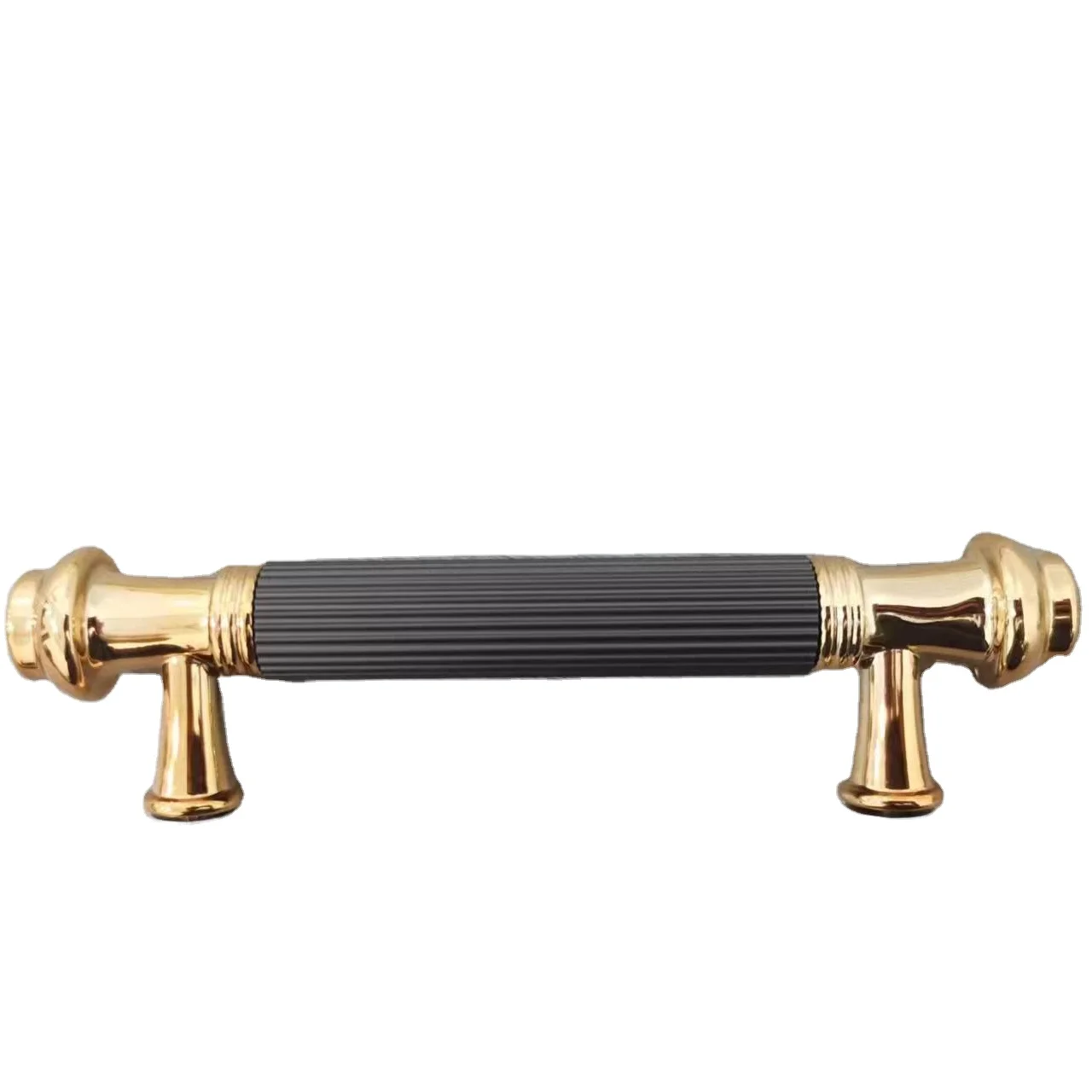 china Zinc Alloy Black Gold Cabinet Handles Solid Drawer Knobs Kitchen Cupboard Door metal Pulls Furniture Handle