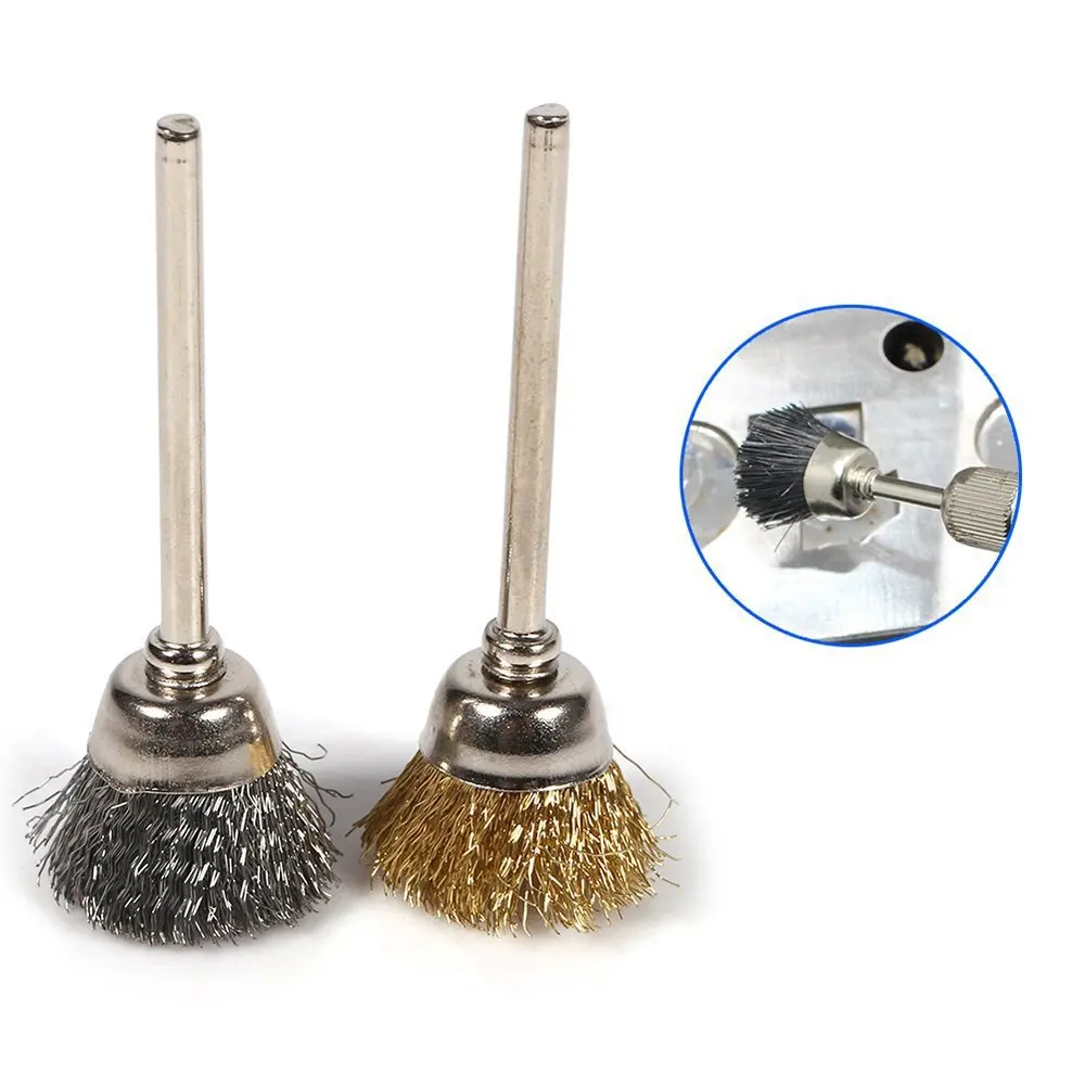 Stainless Steel Wire Wheel Brush Set Rotating Tool Accessories Mini Brush Metal Polishing Tools