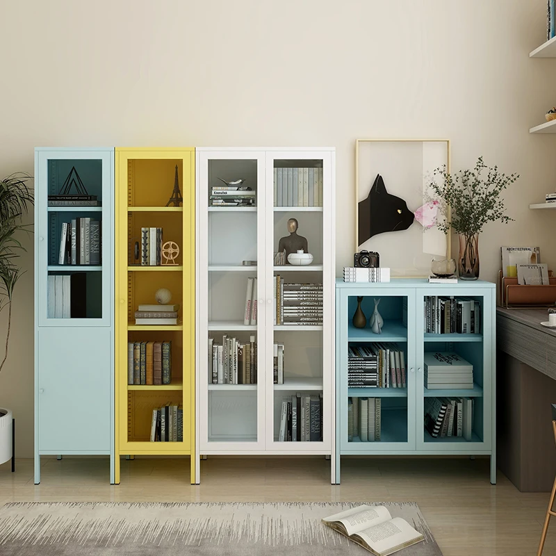 Double Glass Door Locker Display Glass Cabinet Modern Bedroom Cabinet Home Furniture