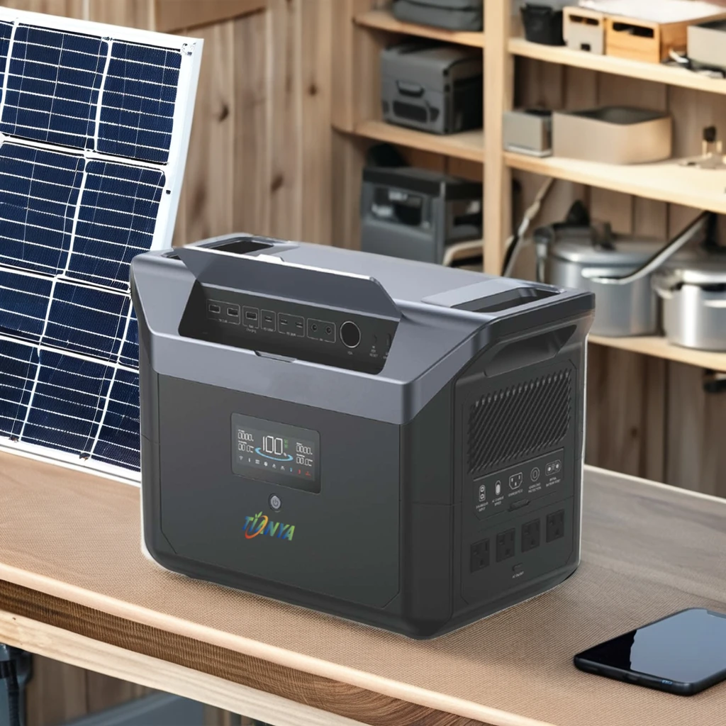 Big Size Outdoor  High Capacity &cycle 1800w 2400w Lifepo4 Lithium Cell Camping Solar Generator Portable Power Station