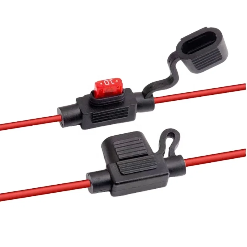 Car Auto Boat Truck Waterproof Maxi Standard Mini Fuse 16AWG Inline In-Line Blade Wire Cable Screw Fuse Holder