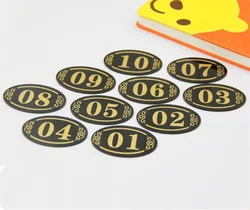 Internet Cafe Restaurant Seat Acrylic Table Numbers