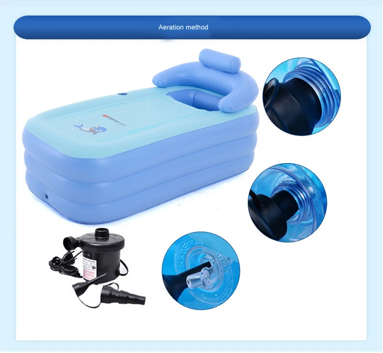 Foldable dual purpose pool inflatable  bathtub spa for Adult