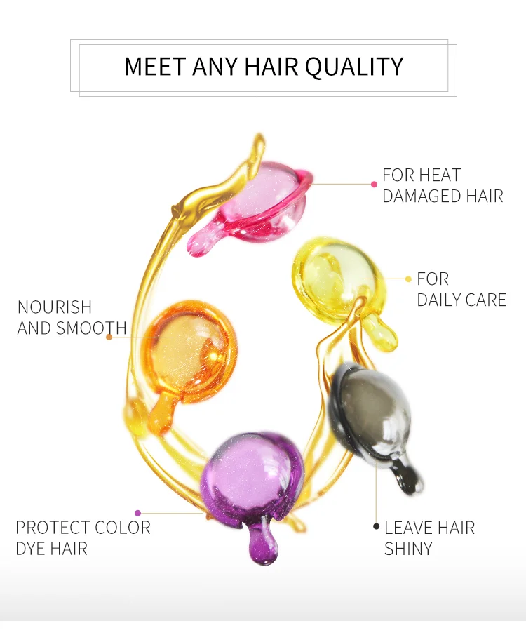 Factory Price Super Smooth Organic Hair Care Oil Vitamin e Capsule For Hair