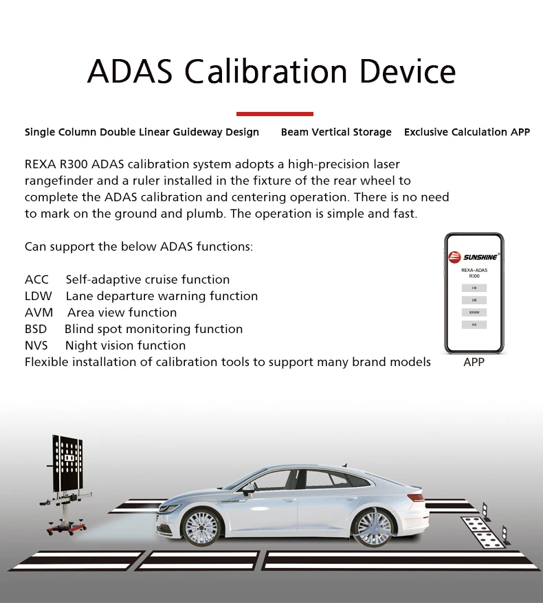 SUNSHINE ADAS Advanced Driving Assistant System ,accurate Calibration No Limitation CN;SHN 3.0kw 220v Customer Request 18