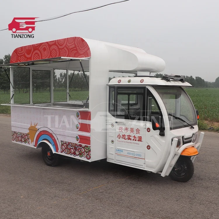 TIANZONG R9 уличный грузовик тук закуски мороженое прицеп piaggio ape Электрический трицикл корзина для продуктов