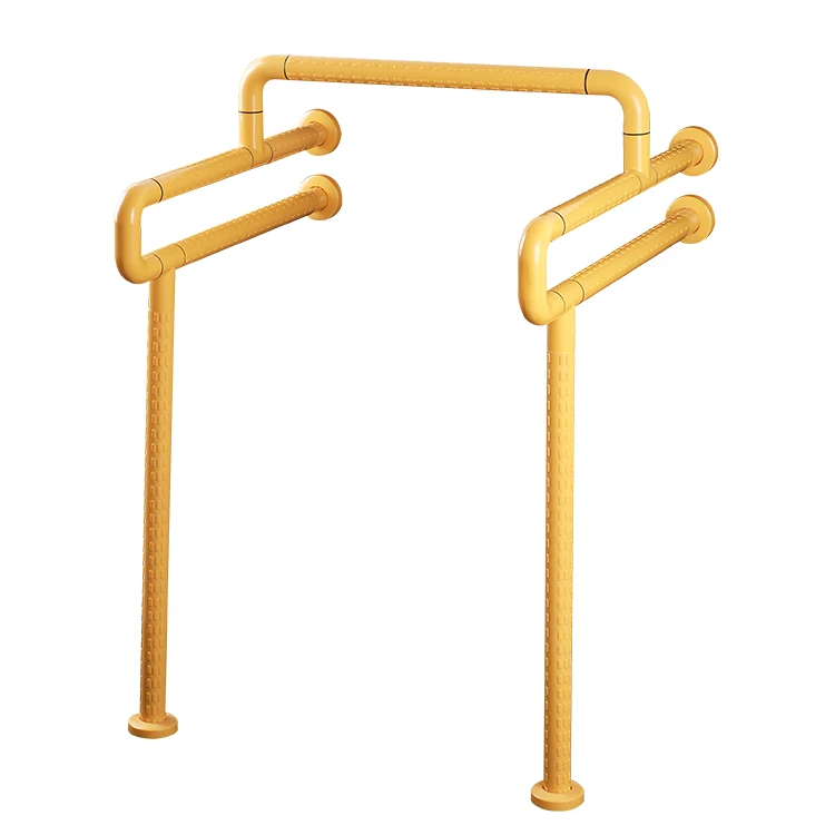 High Quality and inexpensive  disabled shower grab bar Handrails with supporting feet, nylon handrails mounted on urinal buckets