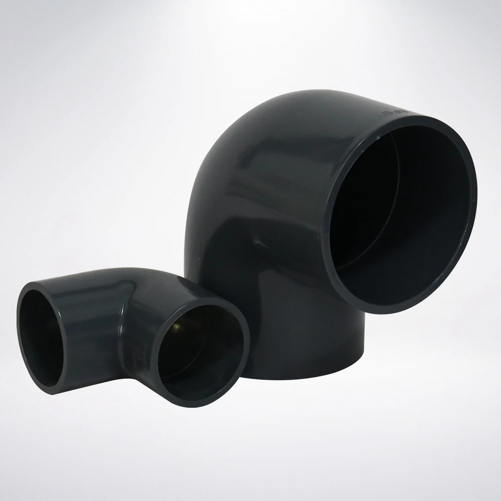 industry supplier PVC industrial  water supply pipe fitting  90 degree elbow  Chemical pipe