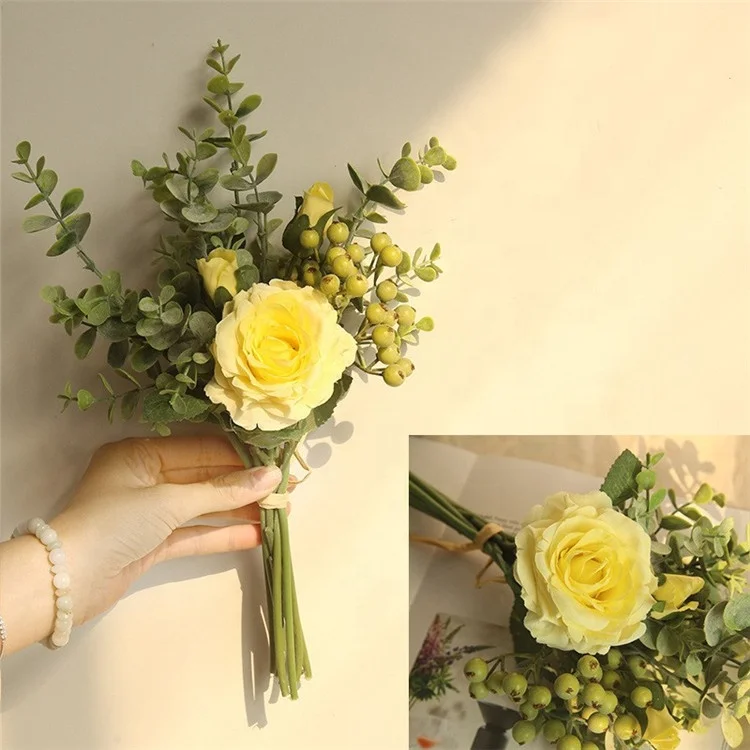 YAYUN CH1028 Wholesale Customized Artificial Leaves Eucalyptus Branch Garland