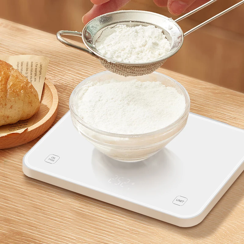 Nutrition Data Analysis Digital waterproof ultra-thin tempered glass electronic weight kitchen scale