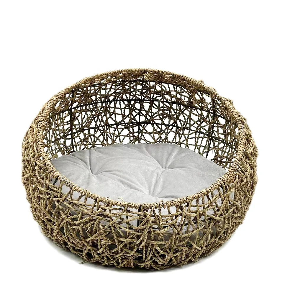 Fashion Modern Pet Swinging Hanging Hammock Rattan Chair Basket Bed Pet Nest House Villa