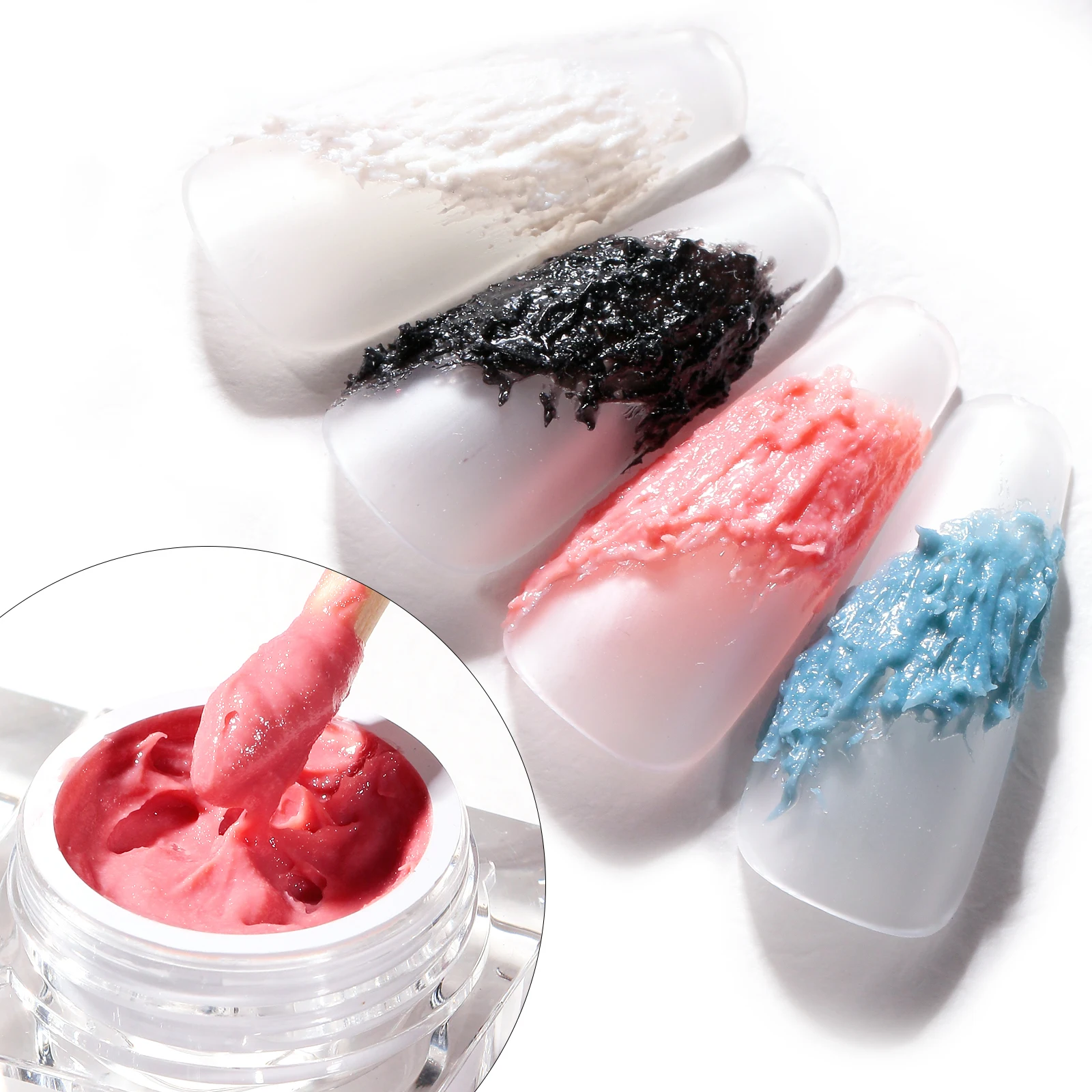 MIUKIULA private label 3d nail art gypsum gel polish uv/led lamp soak off gel nail polish