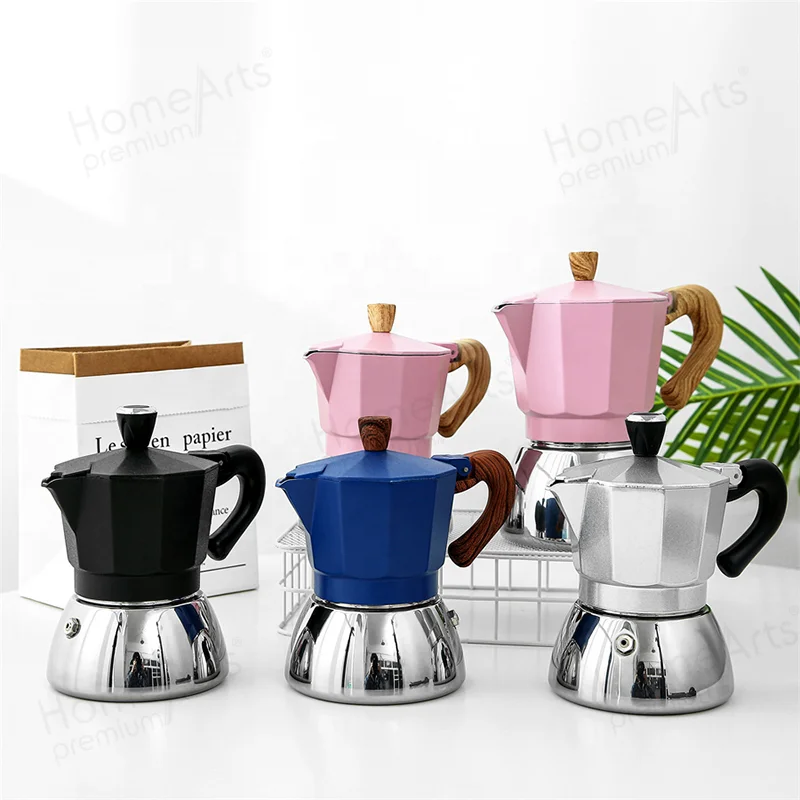 Italian Coffee Machine Maker Stainless Steel Espresso Moka Pot