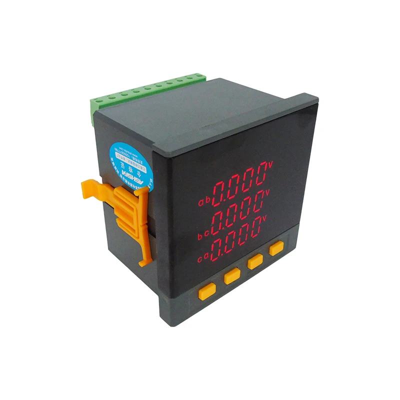 DQ703E-3S4 LED Multi-function Industrial Power Meter 80*80mm Three-phase Watt Hour Meter