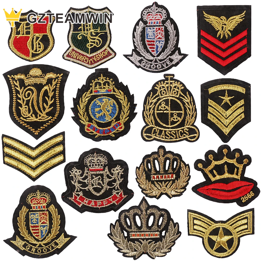 Garment Clothes Accessories Design Brand Cloth Appliques Hat Jacket Embroidered Patches Sewing On