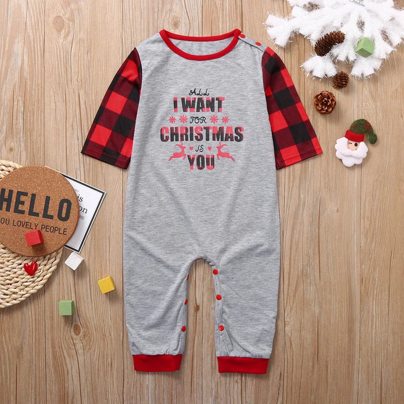  KKVVSS 6114 Christmas clothes man and women pajamas family sets piece children loose home wear casual wholesale kids
