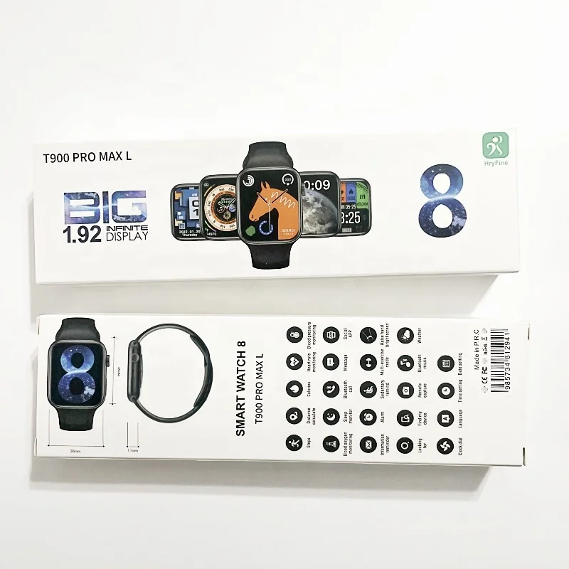 2022 new wearable devices 1.92inch series 8 smart watch t900 promax watch 8 smart watch serie 8 smartwatch t900 pro max