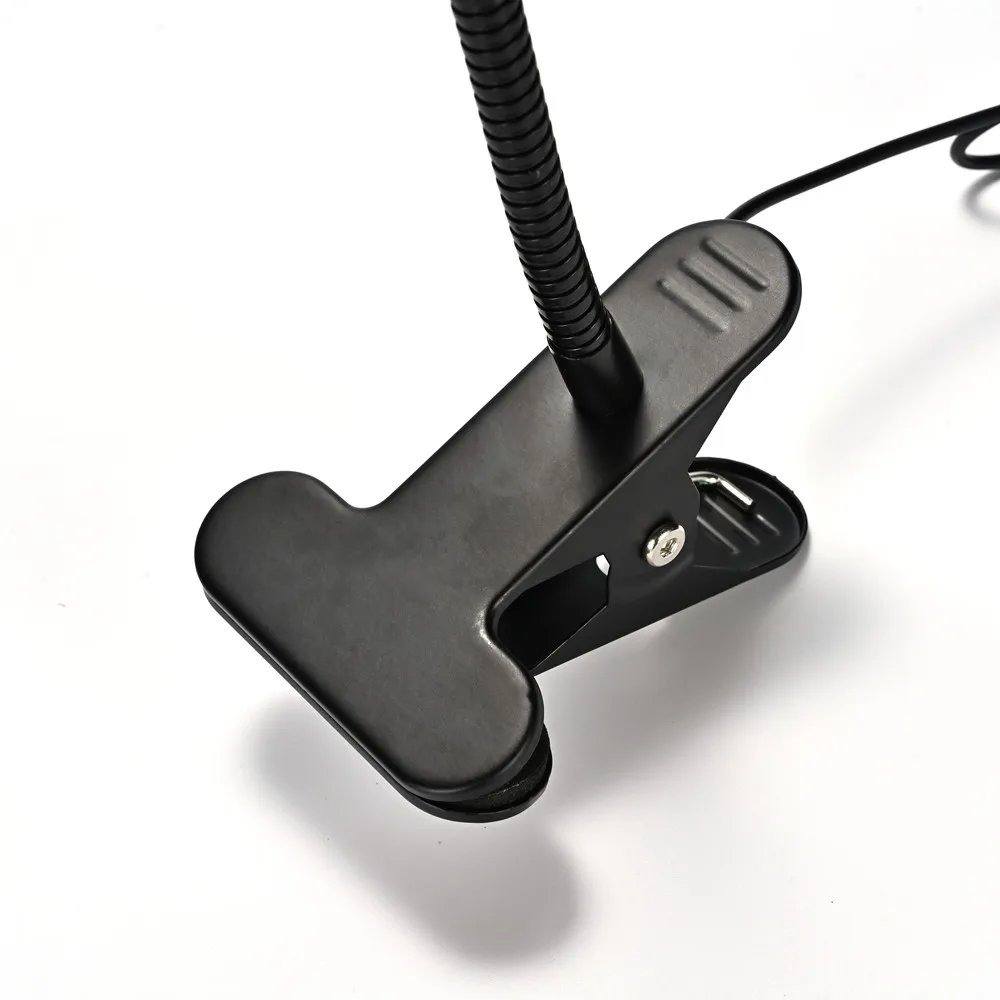 LED USB Desk Lamp Bedside Reading Book Light Changeable with Clip and USB Charger