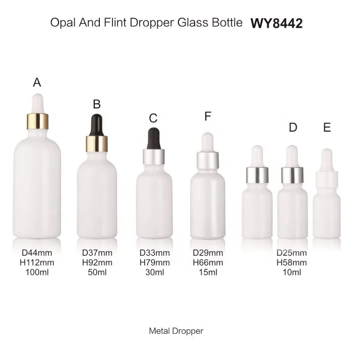 10/30/50ml white porcelain essential oil bottle Stock bottle Glue head dropper bottle