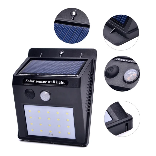 
Solar motion sensor light 20 led Plastic Led Outdoor Fence Light solar sensor lamp 