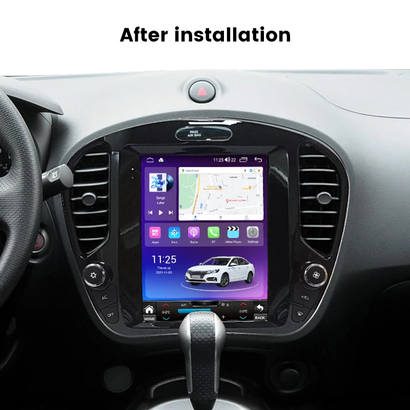 MEKEDE car-play auto car radio screen gps navigation Android car player DVR FM AM for nissan juke 2011-2019 360 camera